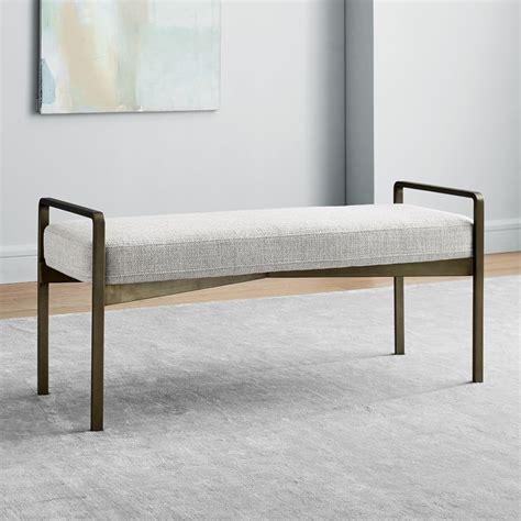 west elm upholstered bench